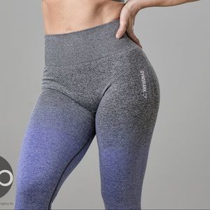 Gymshark seamless purple ombré leggings